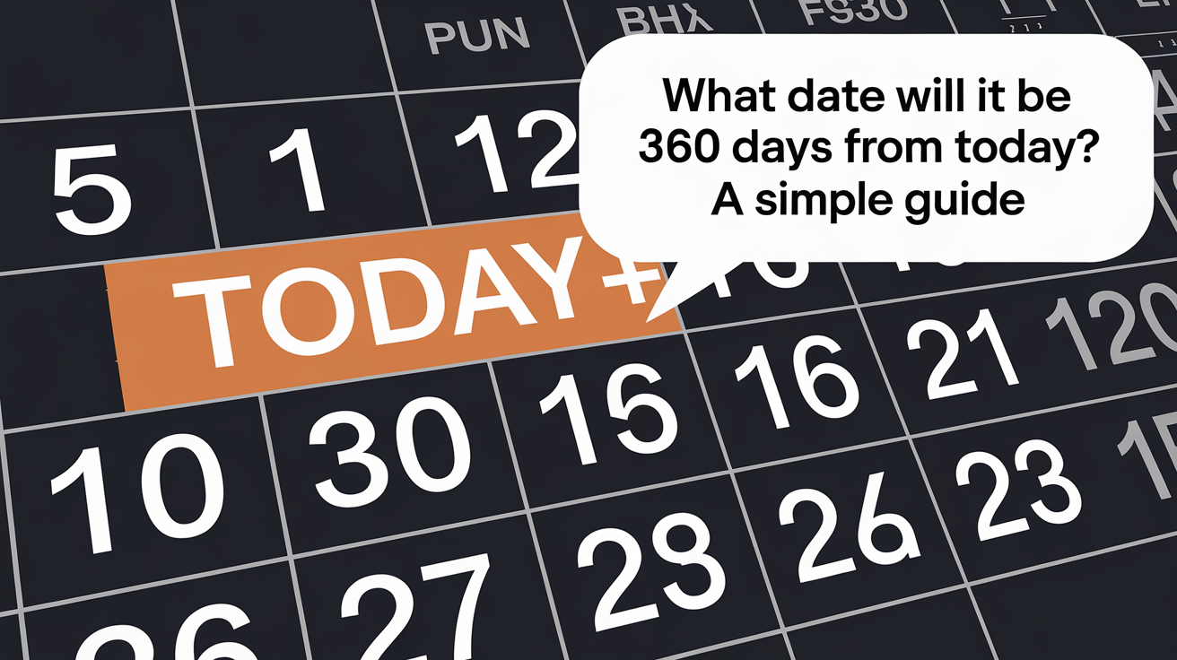 360 Days from Today